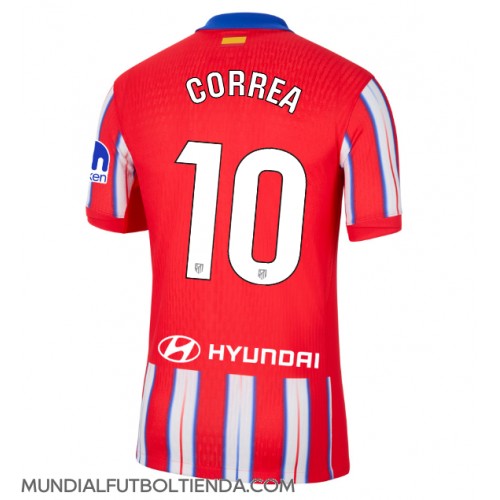 Camiseta Atletico Madrid Angel Correa #10 Primera Equipación Replica 2024-25 mangas cortas